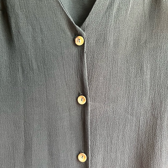 PLT Black Button Dress - Picture 4 of 9